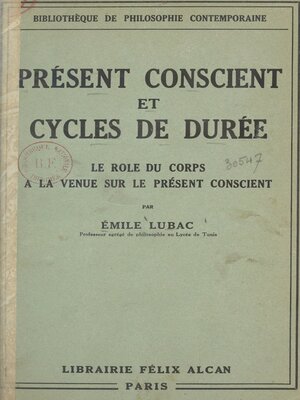 cover image of Présent conscient et cycles de durée